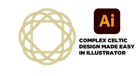 How to create a Complex Celtic Design in  Illustrator made easy in 2021 ( speed art )