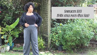 Simplicity 1940s style pants | Simplicity 8243