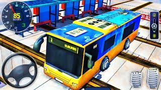 Impossible Sky Bus Stunt Driving Simulator - Mega Ramp Racing Driver Tracks - Android GamePlay screenshot 4