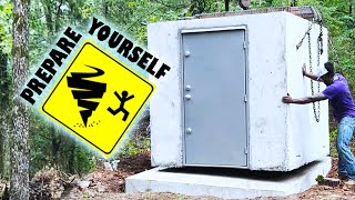 CRIPPLING ANXIETY RELIEVED | Above Ground, Storm Shelter, Tornado, Single Woman Builds, Tiny House