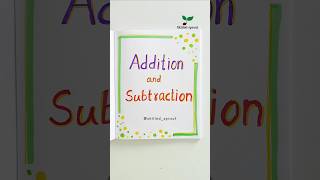Addition and subtraction worksheets #mathforkids #additionandsubtraction #learning #maths