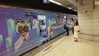 臺鐵 6707次科普彩繪列車 停靠月台