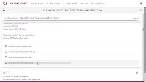 InfyTQ | Object Oriented Programming Using Python | Assignments | Assessment Solutions