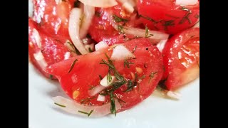 Быстрые маринованные помидоры. #Салат-закуска из помидоров. Быстрые маринованные помидоры. #Салат-закуска из помидоров.