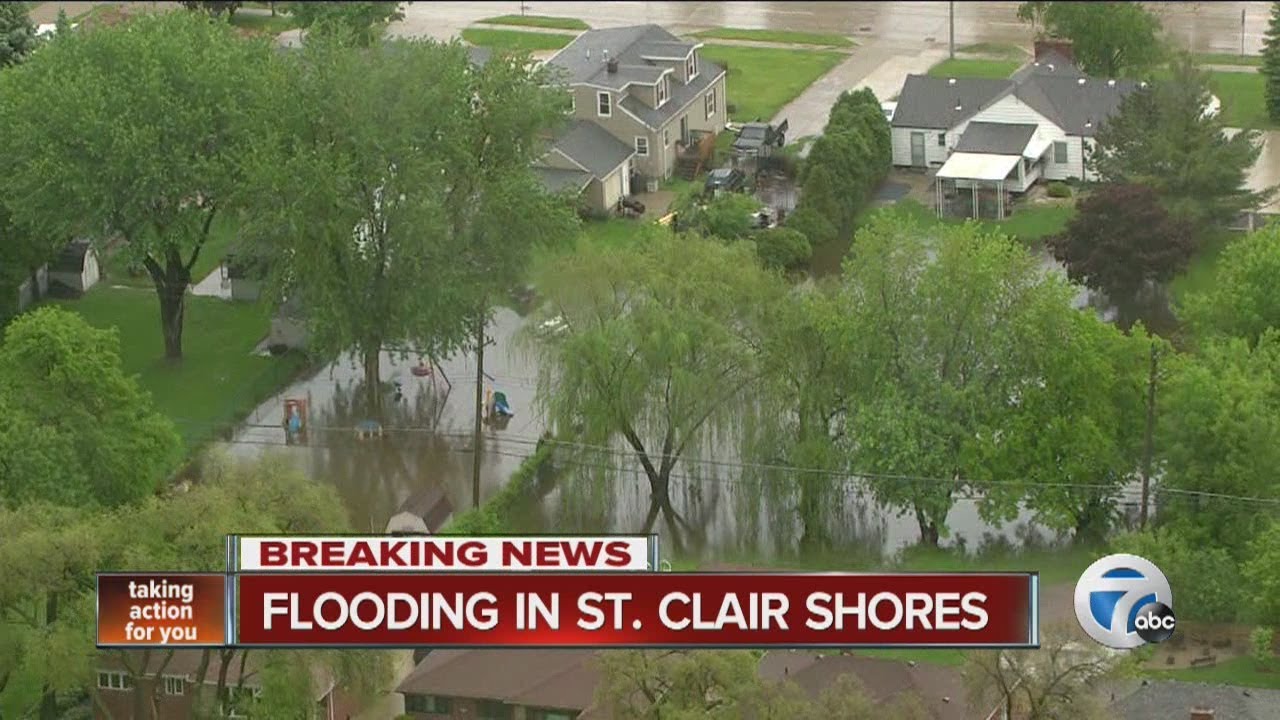 Flooding in St. Clair Shores YouTube