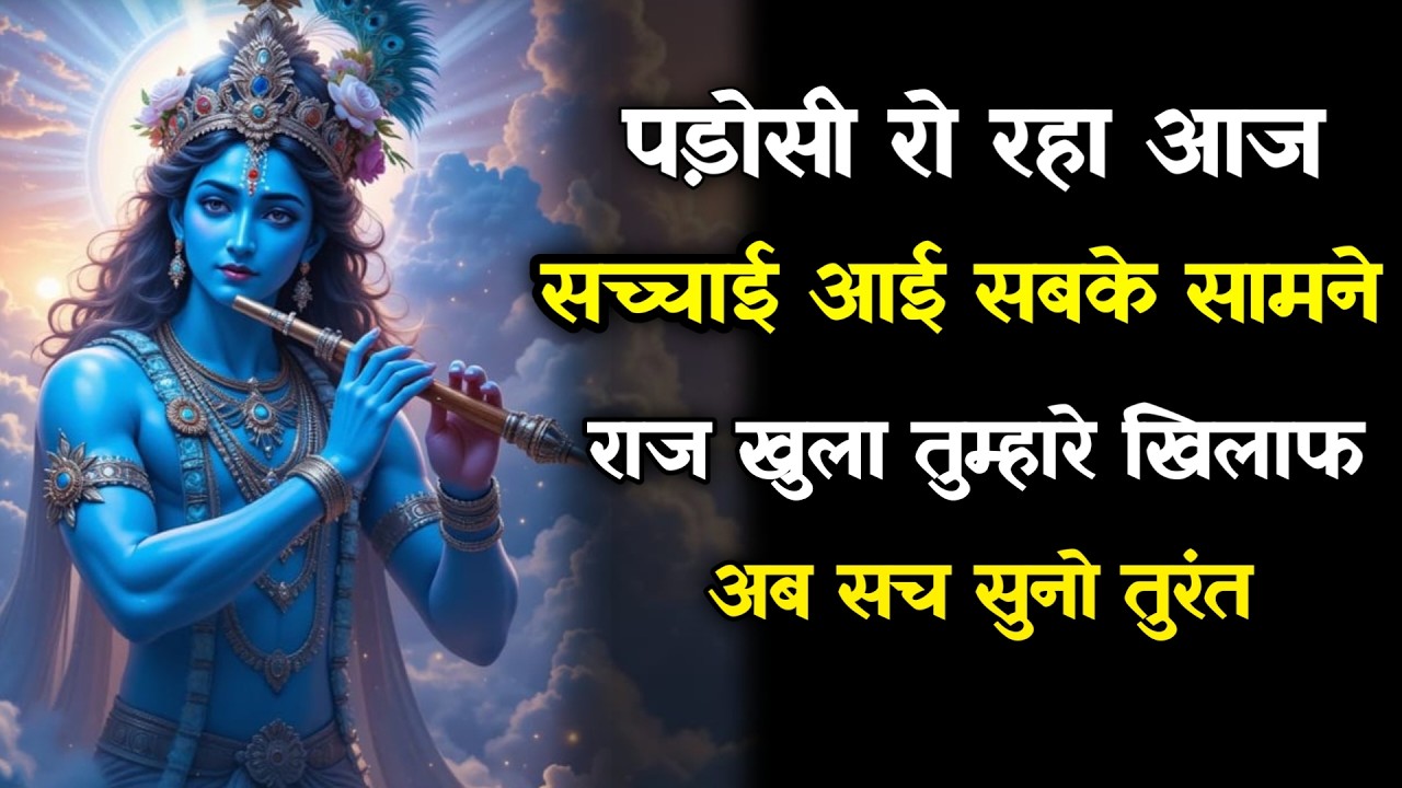 || मेरे प्रिय||पड़ोसी रो रहा आजसच्चाई आई सबके सामने राज खुला तुम्हारे ...lord Krishna divine message