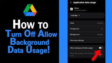 How to Turn Off Allow Background Data Usage on Google Drive [NEW]