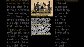 📦 The Slave Who Escaped in a Wooden Box for 27 Hours Without Food or Water 🗽😮