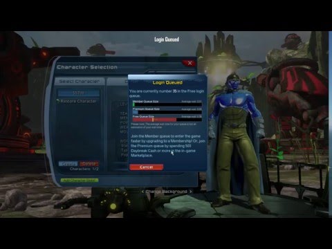 dc universe online(offline) loading queue simulator game