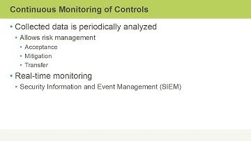 Continuous Monitoring of Controls