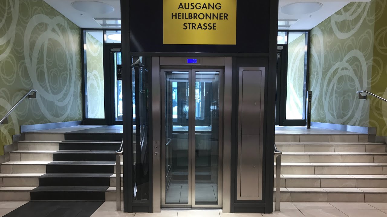 Scenic ThyssenKrupp Evolution Blue Lift (Shuttle Car) at Milaneo Mall, Stuttgart, Germany