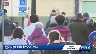Groups gather for vigil after Iowa City Ped Mall shooting