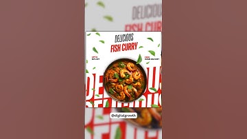 Social Food Poster Design Canva | Canva Tutorial | Digital Growth #posterdesign #canvadesigner