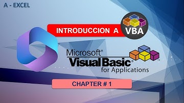 Introduccion a VBA Excel Chapter # 1