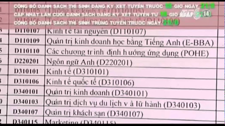 Khi nào công bố danh sách thí sinh trúng tuyển