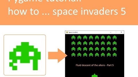Space invaders with Pygame part 5
