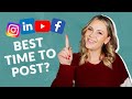 Best time to post on social media 2021 (Instagram, Facebook, Linkedin, YouTube)