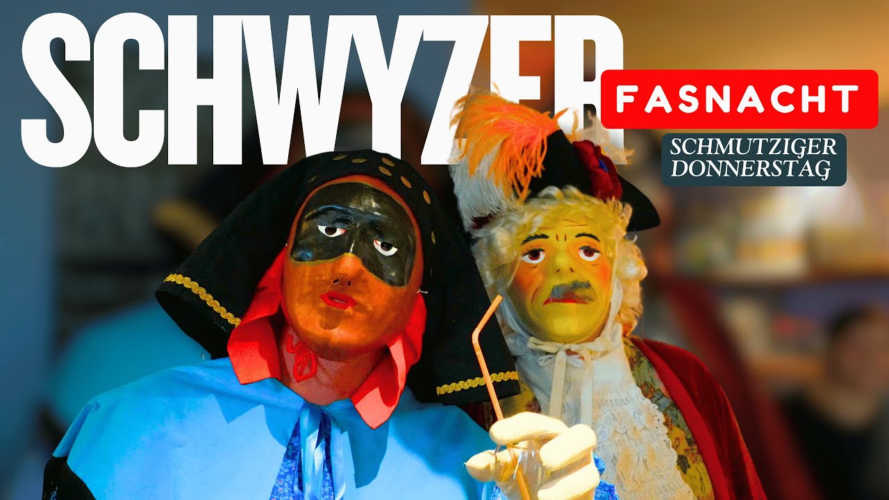 Schwyzer Fasnacht 2025 | Schmutziger Donnerstag mit den Schwyzer Nüsslern | Fasnacht in der Schweiz