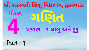 STD  4 MATHS Lasson 2 Lambu ane Tunku Part   1