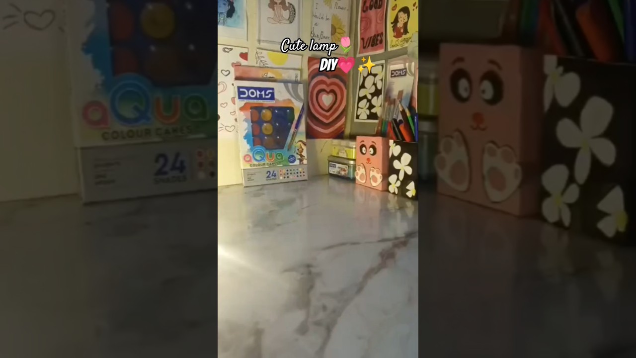 cute lamp diy🌷✨