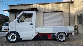 車高を落として汎用オーバーフェンダーを付ける。