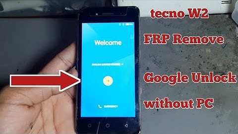 Tecno W2 FRP Remove Google Unlock Tecno w2 Bypass Google account without PC New Method