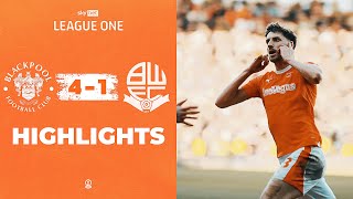 Highlights | Blackpool v Bolton Wanderers