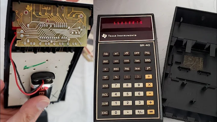 What's inside Texas Instruments SR-40 Calculator