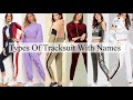 Types of tracksuit with names  trendy fashion