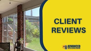 Appealing Look Of Solar Screen - Client Review- Patio Screens