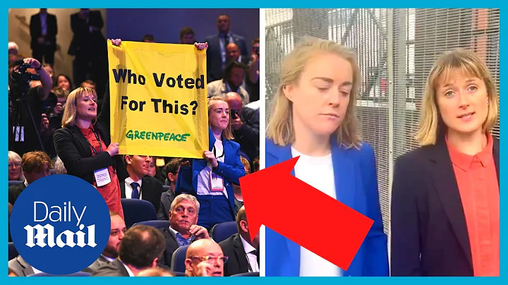 Greenpeace protestors that interrupted Liz Truss: ...