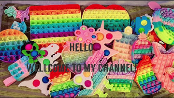 ASMR SATISFYING POP IT FIDGET TOYS PUSH POP BUBBLE RELAXING