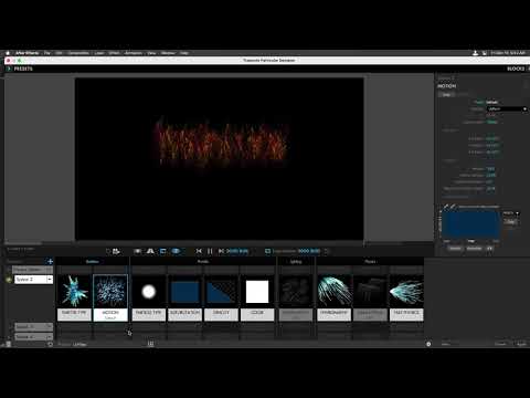 Resetting Trapcode Particular Properties, Blocks and all Systems