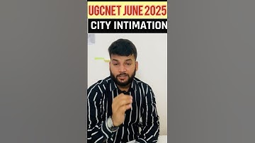 UGC NET JUNE 2025 | CITY INTIMATION UPDATE | ADMIT CARD| EXAM UPDATE |  KARTIK SIR