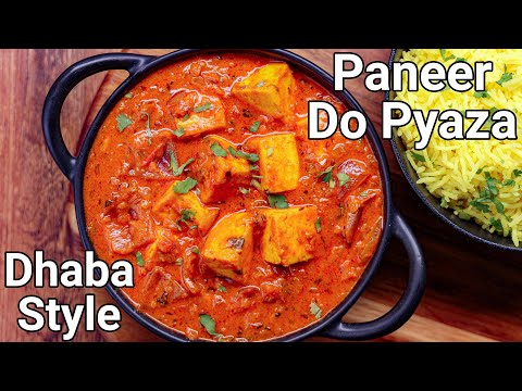 Paneer Do Pyaza Recipe - Dhaba Style Spicy Paneer Gravy Curry | Bhuna Paneer 2 Pyaza Gravy | Hebbar | Hebbars Kitchen