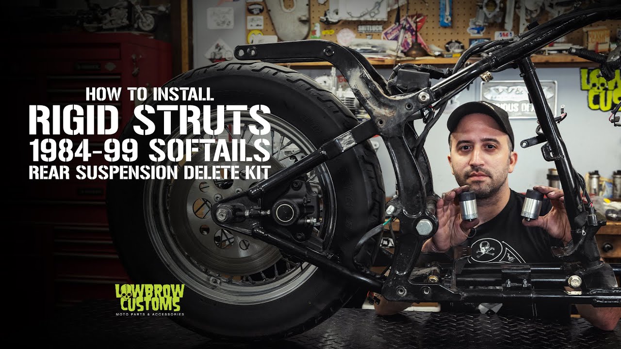 How to Install Rigid Struts For 1984-99 Harley-Davidson Softails: Rear Suspension Delete Kit