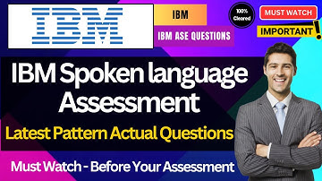🔥 IBM English Spoken Language Assessment Actual Questions | Exam Pattern & Syllabus | IBM ASE Hiring