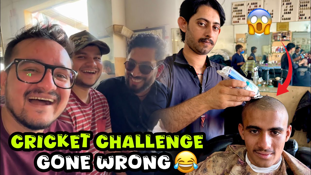 Cricket challenge🔥| loser has to get bald🤣shaz vs abdullah❤️