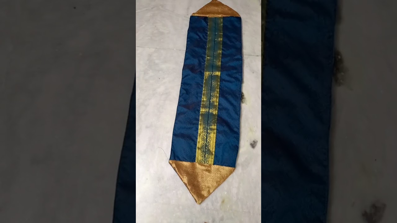 very simple trick for runner cutting and stitching so beautiful runner for table
