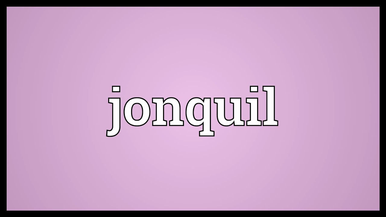 Jonquil Meaning YouTube