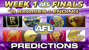 WEEK 1 AFL FINALS PREDICTIONS 2024