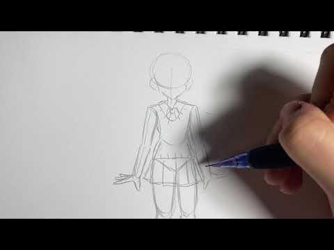 How to Draw an Anime Little Girl (Entire Body) - AnimeOutline