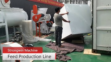Feed production line equipments are being loaded into the containerEmail: toppelletmachine@gmail.com
