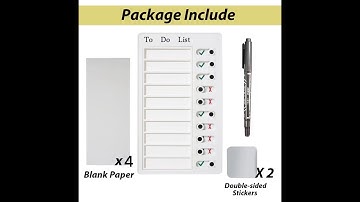 Multi-purpose Reusable Checklist Daily Planner Memo Boards Adjustable Chore list To do list for Home