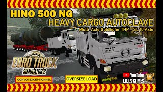 ETS 2 | Hino 500 NG Modular Multi-Axle Goldhofer THP - SL 10 Axle Cargo Autoclave 160 Ton