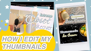 How I edit my thumbnails (using PhotoGrid) | withJoshvy🤍