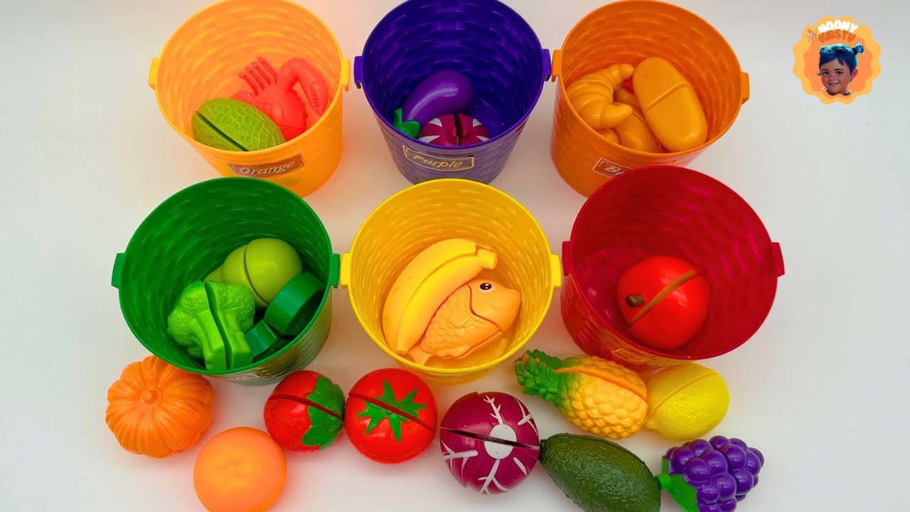 تعلم الألوان و أسماء الفواكه و الخضروات مع لعبة الألوان | أطفال |