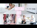 First Night In Our New House + HUGE Wardrobe Declutter | Moving Vlog 3