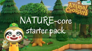 The NATURE-core starter pack for your island | ACNH Island design ideas