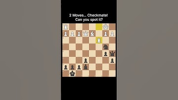 2 Moves… Checkmate! Can you spot it?#chess #chessgame #puzzle #viralchess #viralshorts #shorts
